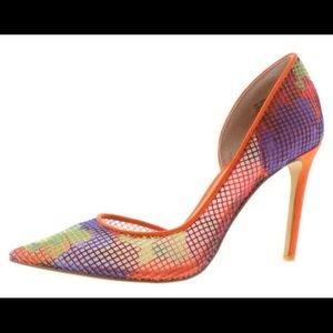 INC Womens Kenjay 5 Mesh Printed D'Orsay Heels